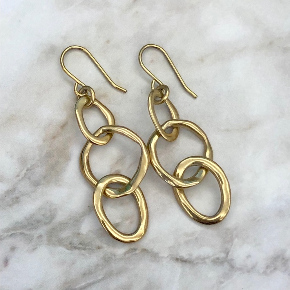 Chloe + Isabel Link Drop Earrings in Gold